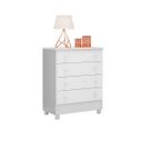 Ver imagem 3 de Cômoda 04 Gavetas Doce Sonho Infantil Mdf: Branco