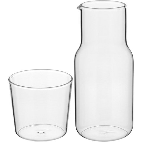Moringas de Borossilicato 500ml Transparente 17x8x8cm Decoração Casa
