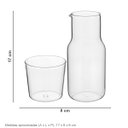 Ver imagem 4 de Moringas de Borossilicato 500ml Transparente 17x8x8cm Decoração Casa