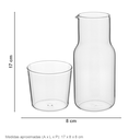 Ver imagem 5 de Moringas de Borossilicato 500ml Transparente 17x8x8cm Decoração Casa