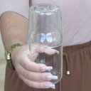 Ver imagem 2 de Moringas de Borossilicato 500ml Transparente 17x8x8cm Decoração Casa