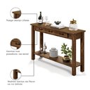 Ver imagem 3 de Aparador Rústico para Sala de Estar 150cm W01 Tampo Madeira Maciça Imbuia Clique Chique