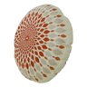 Almofada Redonda Ravi Cheia Indiana em Tons Terracota e Cru - 2