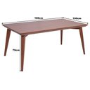 Ver imagem 4 de Mesa Elegance em Madeira Maciça 180x100 Castanho