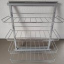 Ver mais imagens de Sapateira Vertical Lateral Grande Deslizante Closet Aramada para Sapatos com Corrediças