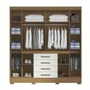 Ver imagem 2 de Guarda Roupa 8 Portas Napole Atacama / Off White - Aramóveis