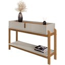 Ver imagem 1 de Aparador 2 Gavetas 50524 130cm Off White Cedro Dcasa Off White Cedro