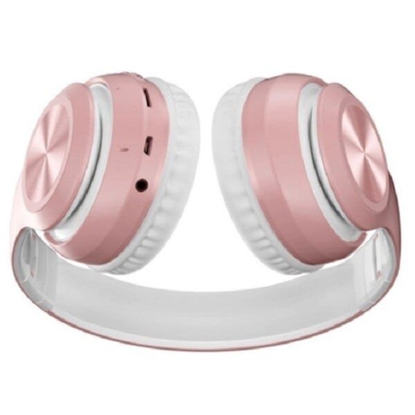 Fone de Ouvido Dobrável Bluetooth 5.0 P68 Rosa - 4