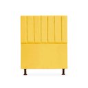 Ver imagem 1 de Cabeceira Cancun Para Cama Box Solteiro 120cm Suede - Ecotec Decor:Amarelo