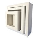 Ver imagem 2 de Kit 3 Nichos Madeira MDF - Nicho Quarto Sala