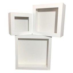 Kit 3 Nichos Madeira MDF - Nicho Quarto Sala - 3