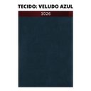 Ver imagem 3 de Puff Thor Luxo Madeira Maciça Tecido Veludo Azul