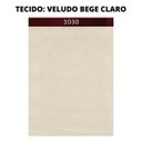 Ver imagem 3 de Puff Thor Luxo Madeira Maciça Veludo Bege Claro