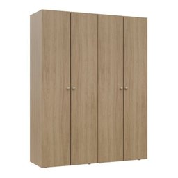 Guarda-roupa 2 Módulos 4 Portas 6 Prateleiras Frame Cabecasa madeiramadeira - 10