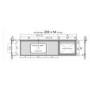 Ver imagem 3 de Pia de Cozinha Granito Corumba 200cm Espaço Cooktop e Cuba: Corumba