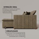Ver imagem 6 de Sofá Cama Retrátil em Madeira Eucalipto e Veludo 230cm Uruguai
