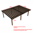 Ver imagem 4 de Cobertura Policarbonato Alveolar 8,00m x 6,00m - Bronze 4mm