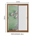 Ver imagem 4 de Guarda-roupa Infantil Madesa Enzo 2 Portas de Correr com Espelho