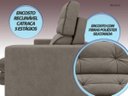 Ver imagem 6 de Sofá Pegasus 2,00M Assento Retrátil e Reclinável Velosuede Bege - Netsofás