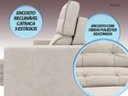 Ver imagem 6 de Sofá Pegasus 2,00M Assento Retrátil e Reclinável Velosuede Areia - Netsofás