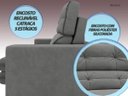 Ver imagem 6 de Sofá Pegasus 2,00M Assento Retrátil e Reclinável Velosuede Grafite - Netsofás