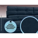 Ver imagem 4 de Sofá Pegasus 2,00M Assento Retrátil e Reclinável Velosuede Petróleo - Netsofás