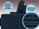 Ver imagem 6 de Sofá Pegasus 2,00M Assento Retrátil e Reclinável Velosuede Petróleo - Netsofás