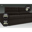 Ver imagem 3 de Sofá Omega 2,00M Assento Retrátil e Reclinável Velosuede Chocolate - NetSofás