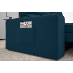 Sofá Omega 2,00M Assento Retrátil e Reclinável Velosuede Royal - NetSofás - 6