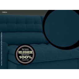 Sofá Omega 2,00M Assento Retrátil e Reclinável Velosuede Royal - NetSofás - 4