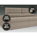 Ver imagem 3 de Sofá Omega 2,00M Assento Retrátil e Reclinável Velosuede Capuccino - NetSofás