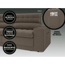 Ver imagem 6 de Sofá Omega 2,00M Assento Retrátil e Reclinável Velosuede Marrom - NetSofás