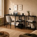 Ver imagem 1 de Kit Mesa Star 110 + Estante 3 Prateleiras