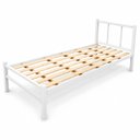 Ver imagem 4 de Cama Tubolar Solteiro em Aço Reforçada Alojamento, Pousadas.:Branco