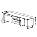 Ver imagem 2 de Rack para Tv Sala com 2 Prateleiras em Mdf - Hanover Branco
