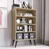 Estante para Livros Retrô com 4 Prateleiras 87 Cm Cor:oak - 1