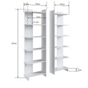 Ver imagem 3 de Estante Livreiro com 06 Prateleiras 56cm Linha Est Est140 Completa Móveis - Branco