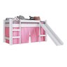 Cama Infantil Elevada C/ Escorregador sem Colchão 202cm Branco/rosa Linha Bb Bb1000 Completa Móveis - 2