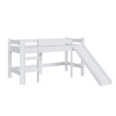 Ver imagem 4 de Cama Infantil Elevada com Escorregador Branco - Completa Móveis