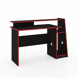 Mesa Gamer Escrivaninha Evolution Preto Vermelha - 2