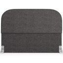 Ver imagem 6 de Cabeceira Cama Box King 195cm Orgânica Lanna W01 Linho Cinza Escuro - Lyam Decor