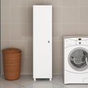 Ver imagem 2 de Armário Multiuso Lavanderia 1 Porta 2 Prateleiras AM3107 36cm Branco - Tecnomobili