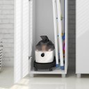 Ver imagem 5 de Armário Multiuso Lavanderia 1 Porta 2 Prateleiras AM3107 36cm Branco - Tecnomobili