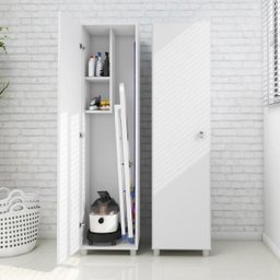 Armário para Lavanderia 36cm 1 Porta Am3107 Tecno Mobili - Branco - 1