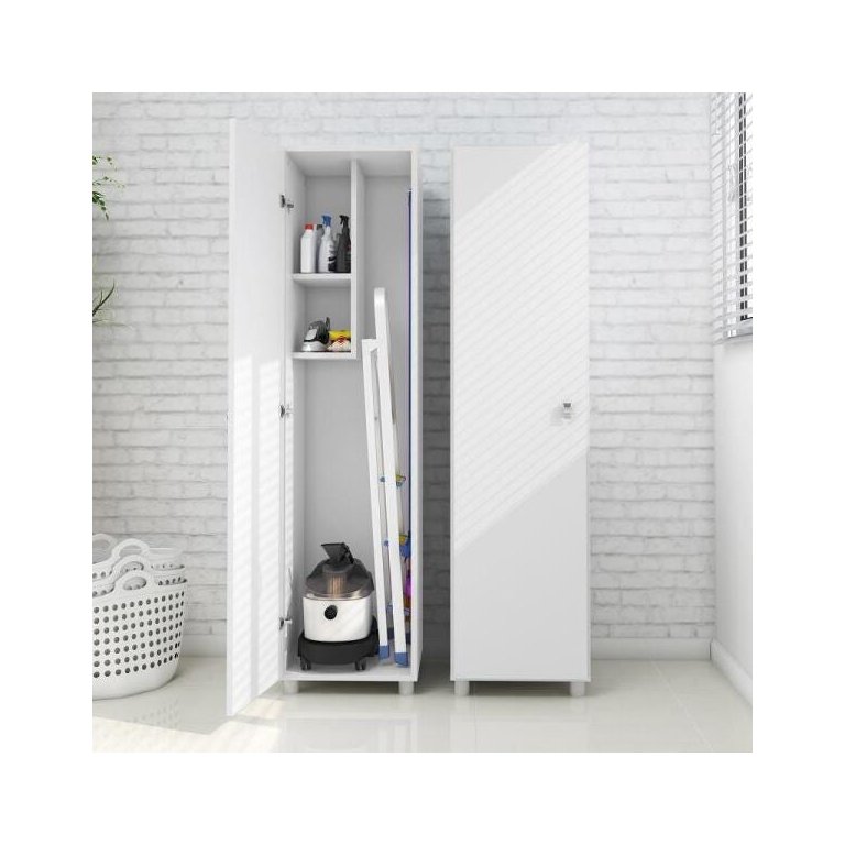 Armário para Lavanderia 36cm 1 Porta Am3107 Tecno Mobili - Branco