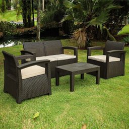 Sofá 4 Lugares Para Jardim Área Externa Rattan D7HOME - 6 Sofá 4 Lugares Para Jardim Área Externa Rattan D7HOME - 6