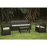 Conjunto de Sofá 5 Lugares para Jardim/Área Externa Rattan - D7Home - 3