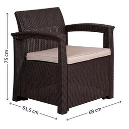 Conjunto de Sofá 5 Lugares para Jardim/Área Externa Rattan - D7Home - 6 Conjunto de Sofá 5 Lugares para Jardim/Área Externa Rattan - D7Home - 6