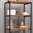 Ver imagem 3 de Estante Multiuso Industrial 150cm Com 5 Prateleiras Preto