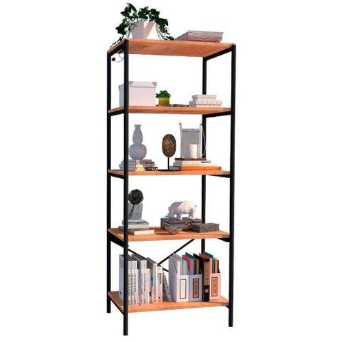 Estante Multiuso Industrial 150cm Com 5 Prateleiras Preto
